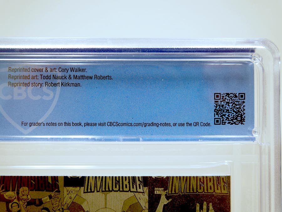 Invincible #1 Cover J CBCS 9.6 LCSD 2020 Gold Foil Logo Cover