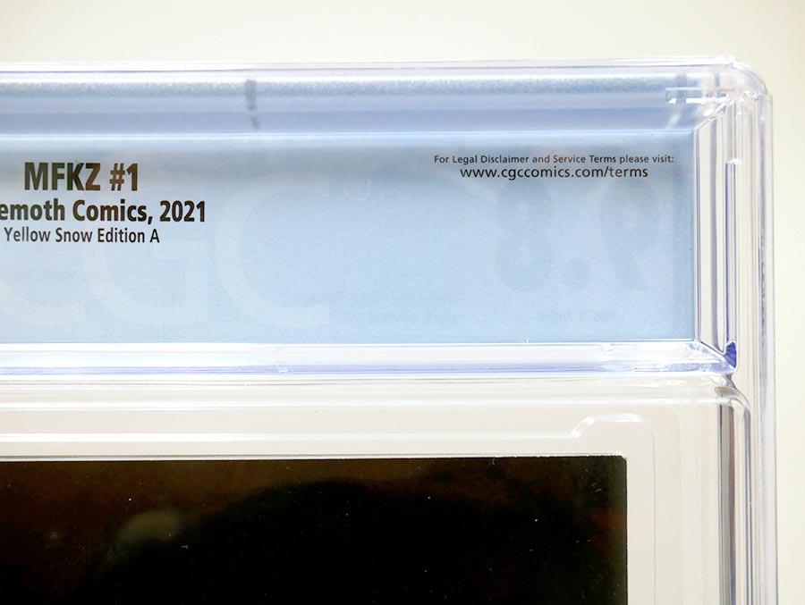 MFKZ #1 Cover G CGC 9.8 Yellow Snow Variant 