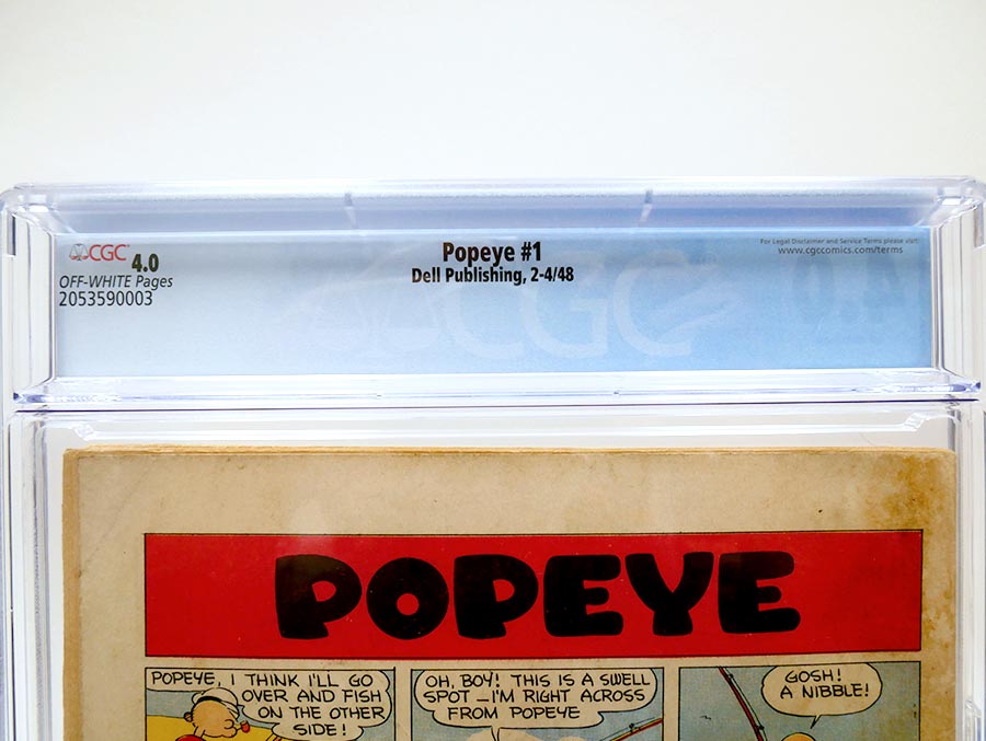 Popeye #1 Cover B CGC 4.0