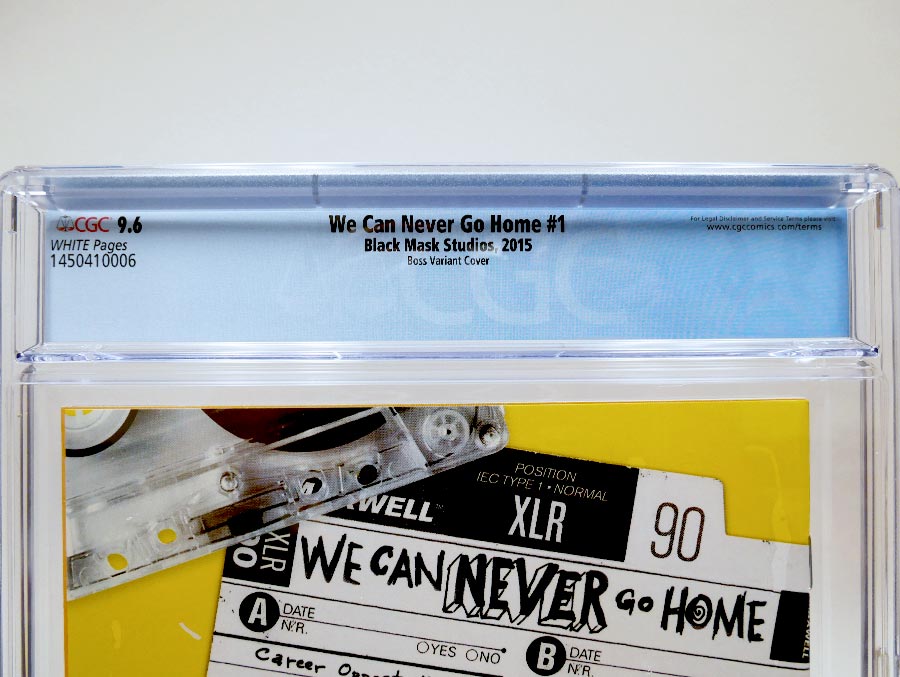 We Can Never Go Home #1 Cover F CGC 9.6 Tyler Boss Variant Cover 