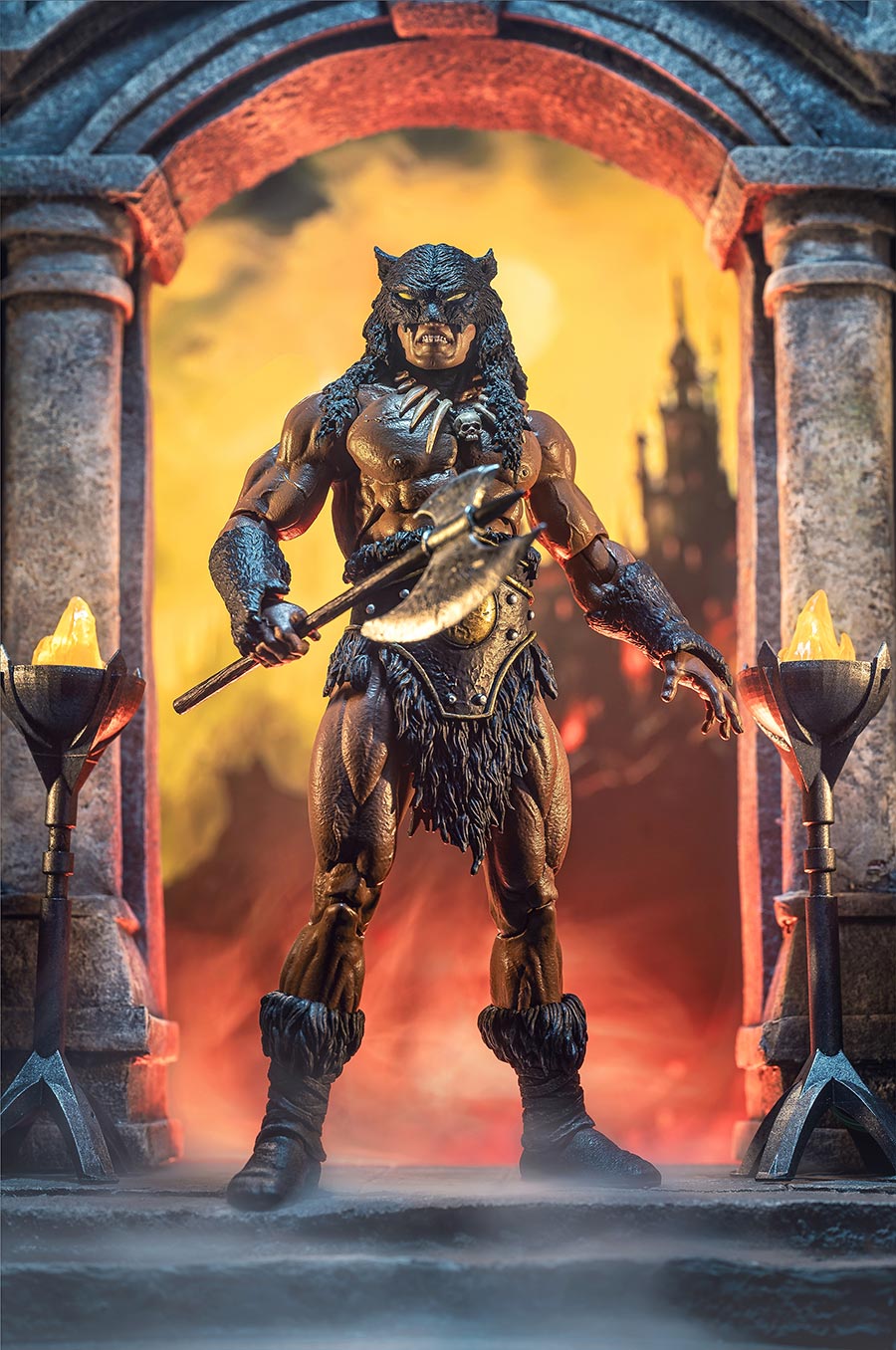 Fire & Ice Dark Wolf Previews Exclusive 1/12 Scale Action Figure Animated Version