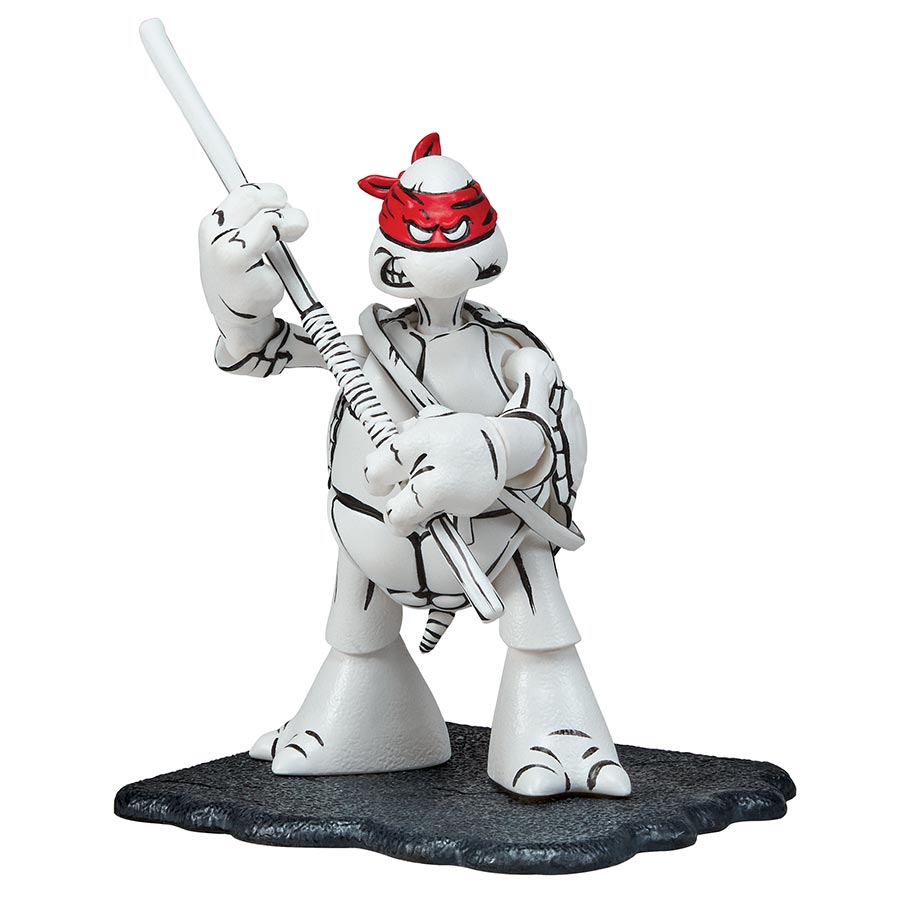 Teenage Mutant Ninja Turtles Black & White Original Sketch Donatello Previews Exclusive Action Figure