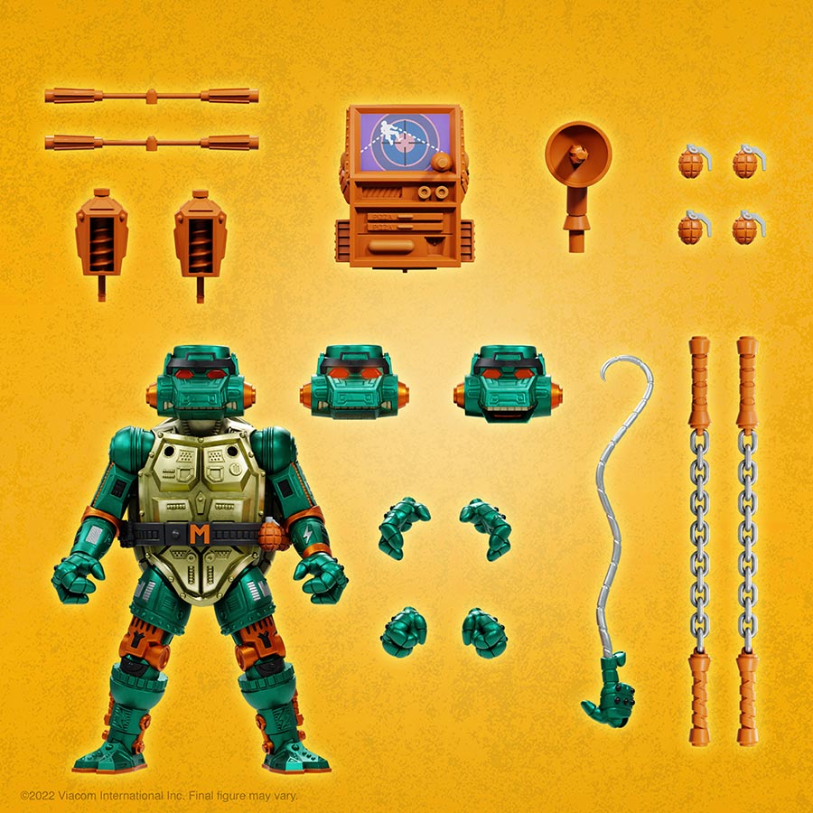 Teenage Mutant Ninja Turtles Ultimate Action Figure - Warrior Metalhead Michelangelo