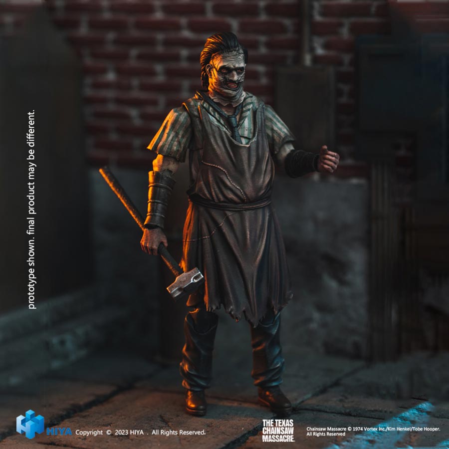 Texas Chainsaw Massacre 2003 Leatherface Killing Mask 1/18 Scale Mini Action Figure