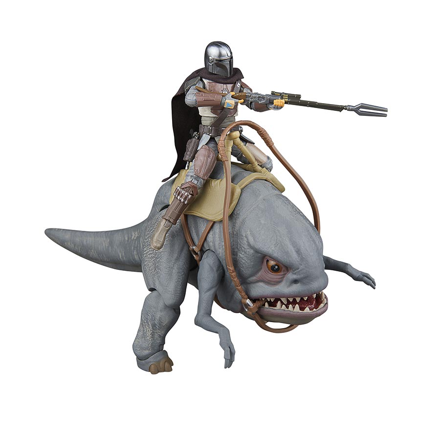 Star Wars Vintage The Mandalorian Blurrg And The Mandalorian 3.75-Inch Action Figure