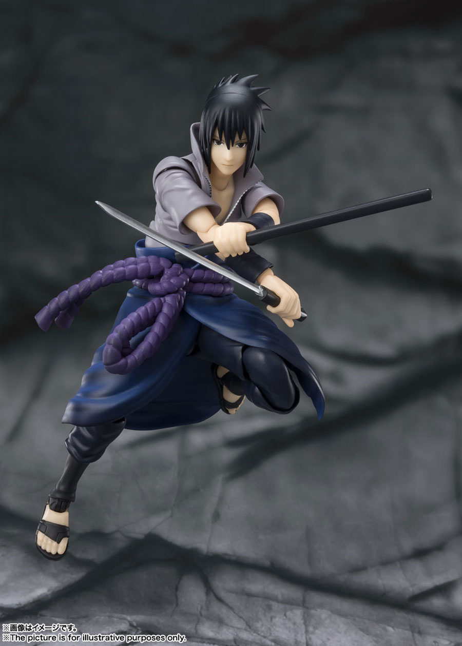 Naruto Shippuden S.H.Figuarts - Sasuke Uchiha - He Who Bears All Hatred - Reissue Action Figure
