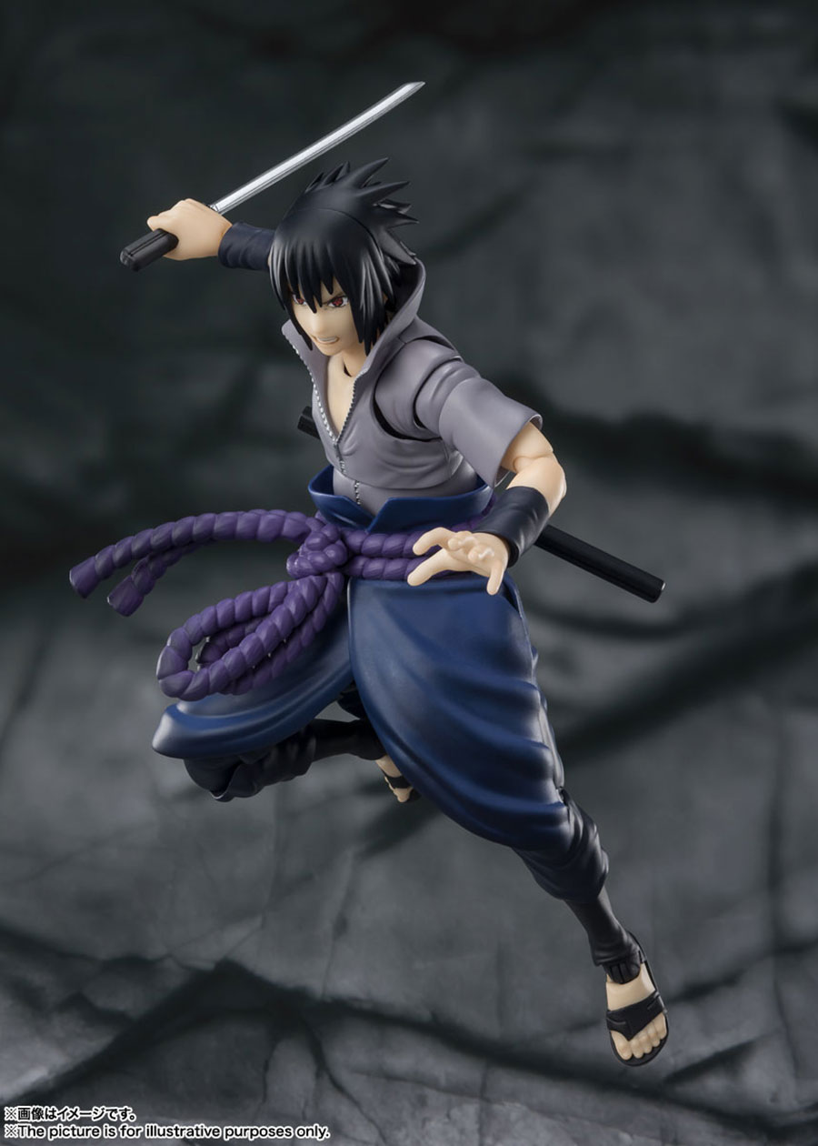 Naruto Shippuden S.H.Figuarts - Sasuke Uchiha - He Who Bears All Hatred - Reissue Action Figure