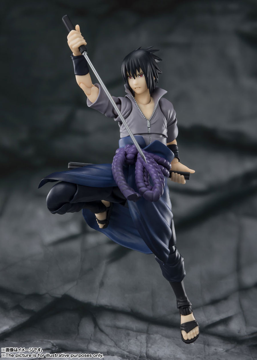 Naruto Shippuden S.H.Figuarts - Sasuke Uchiha - He Who Bears All Hatred - Reissue Action Figure