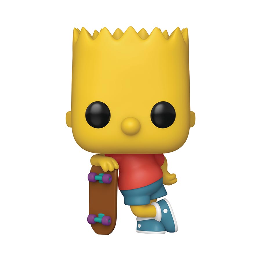 POP Television Simpsons Bart Simpson With Skateboard Vinyl Figure
