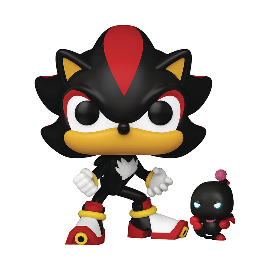 POP & Buddy Sonic The Hedgehog Shadow With Dark Chao Vinyl Figure