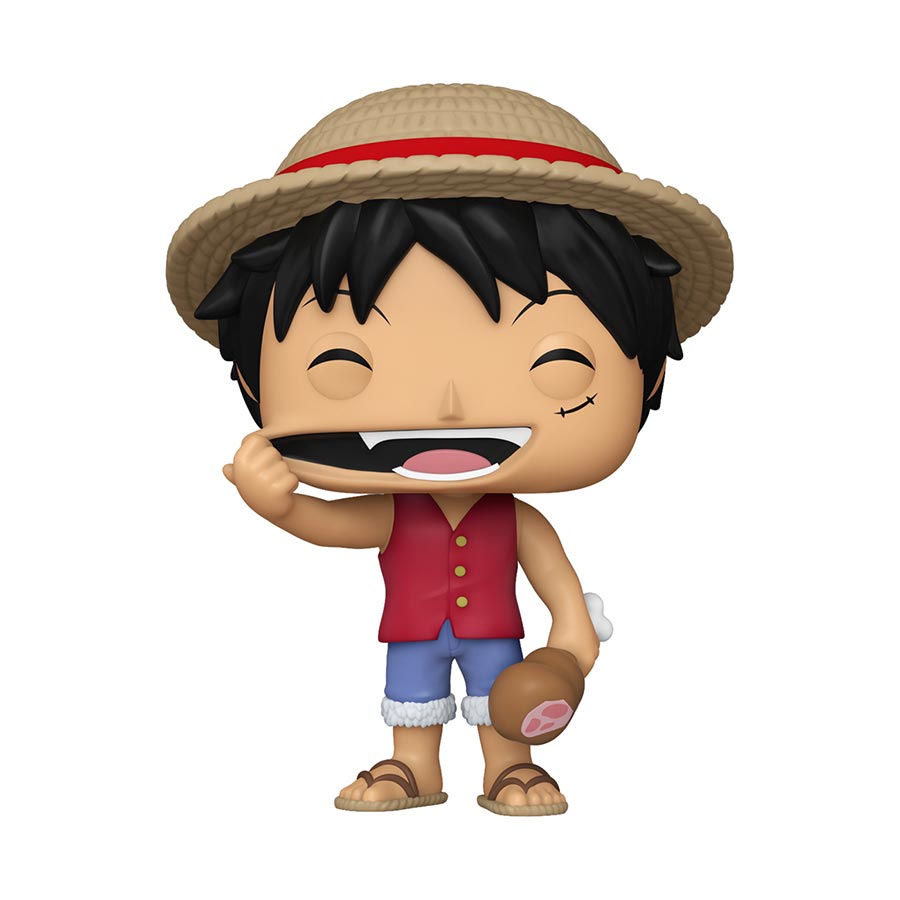 POP Animation One Piece Monkey D Luffy With Meat Vinyl Figure