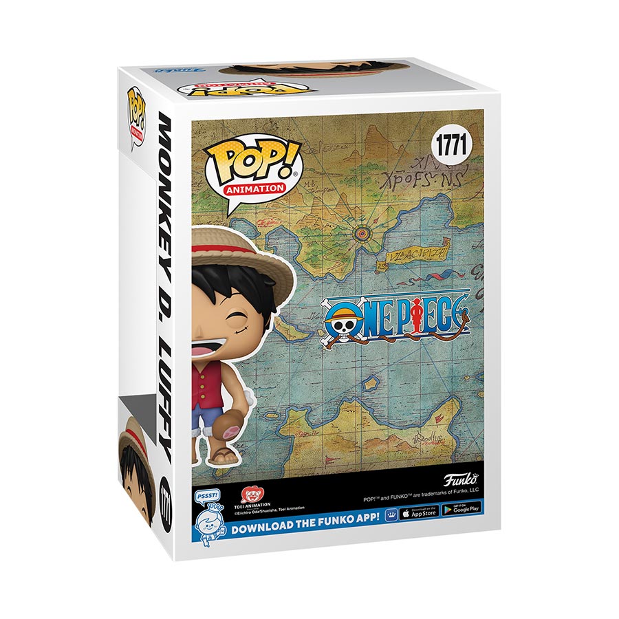 POP Animation One Piece Monkey D Luffy With Meat Vinyl Figure