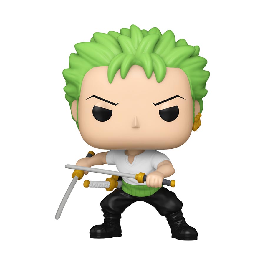 POP Animation One Piece Roronoa Zoro (Two Sword Style) Vinyl Figure