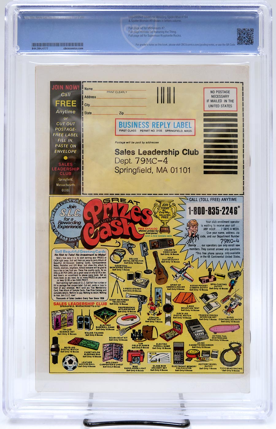 Amazing Spider-Man #194 Cover B Newsstand Edition CBCS 8.0