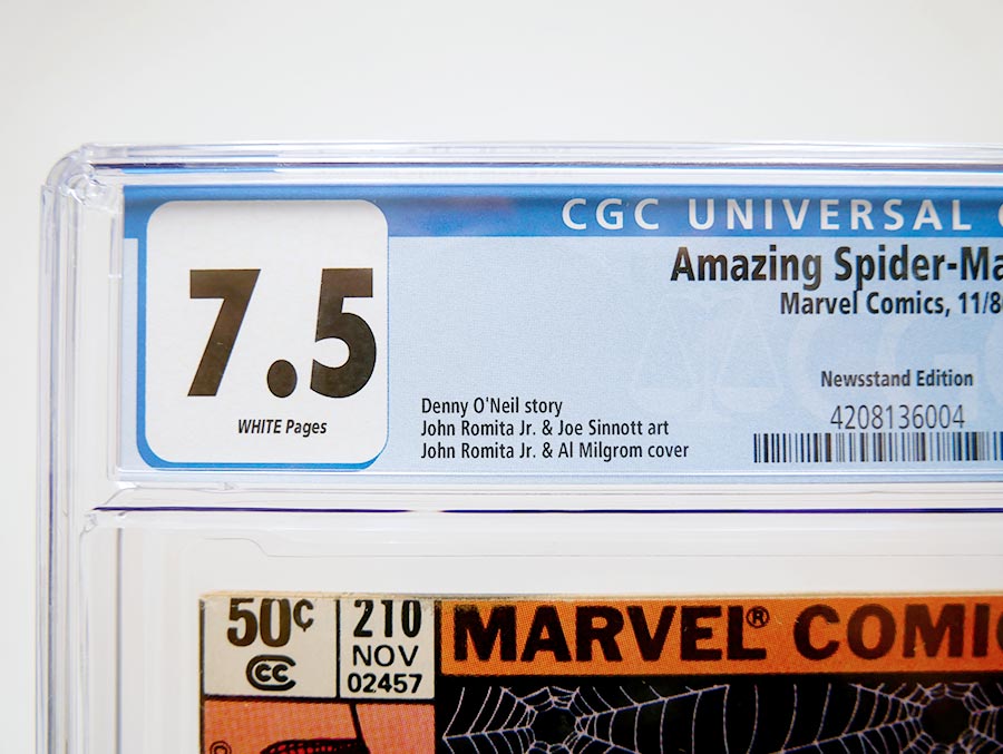 Amazing Spider-Man #210 Cover B Newsstand Edition CGC 7.5