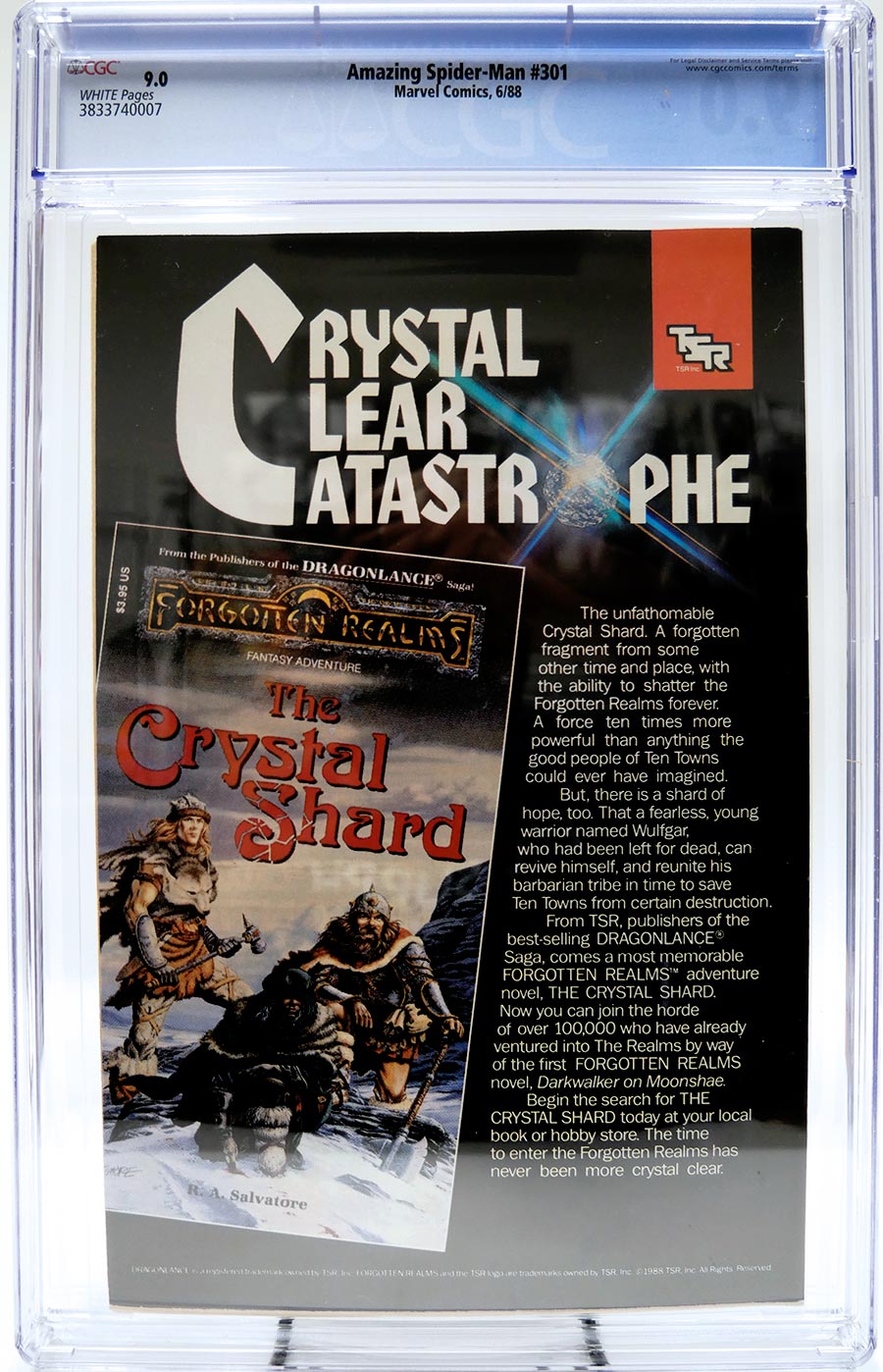 Amazing Spider-Man #301 Cover D CGC 9.0 1st Ptg