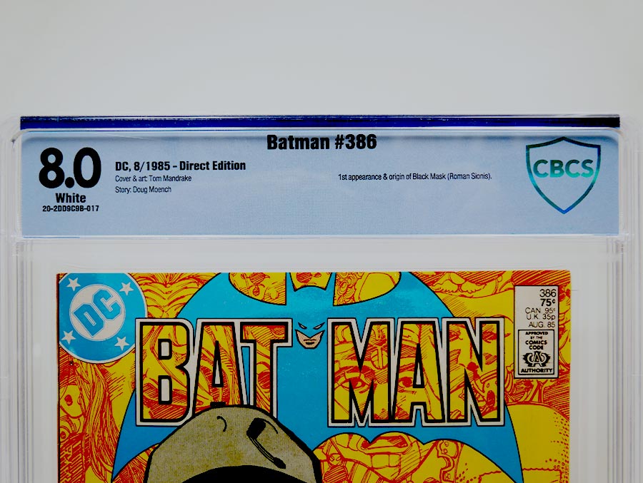 Batman #386 Cover B CBCS 8.0
