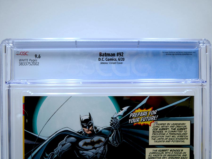 Batman Vol 3 #92 Cover K CGC 9.6 Incentive Jorge Jimenez Punchline Card Stock Variant Cover