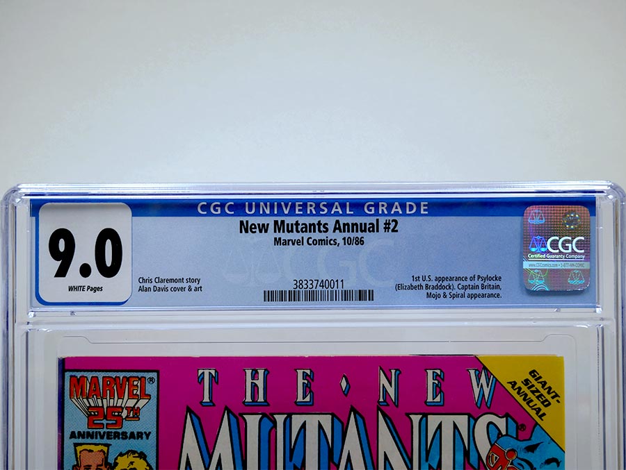 New Mutants Annual #2 Cover E CGC 9.0