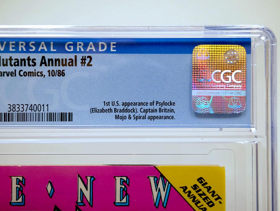 New Mutants Annual #2 Cover E CGC 9.0