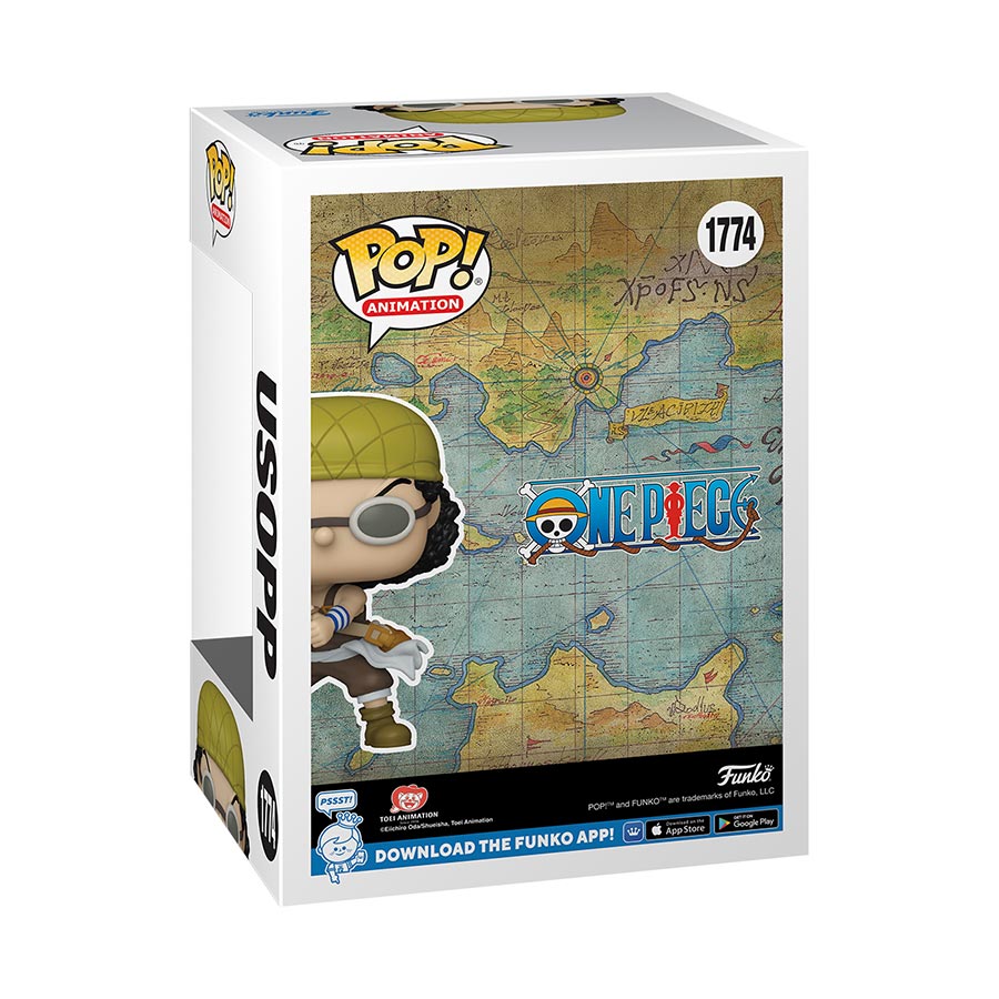 POP Animation One Piece Usopp With Rubber Band Vinyl Figure