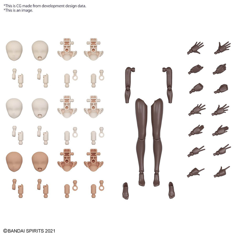30 Minutes Sisters Option #OB-18 Body Parts Arm Parts & Leg Parts (Brown)