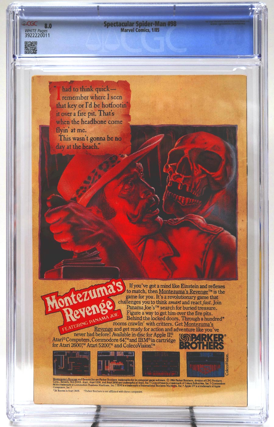 Spectacular Spider-Man #98 Cover B Newsstand Edition CGC 8.0