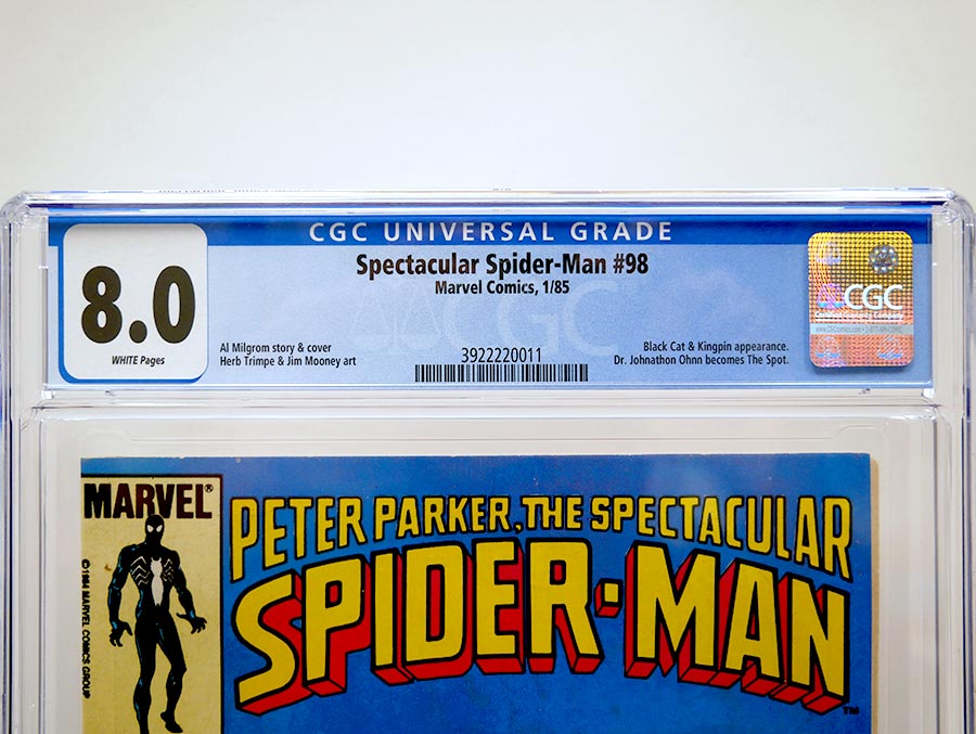 Spectacular Spider-Man #98 Cover B Newsstand Edition CGC 8.0