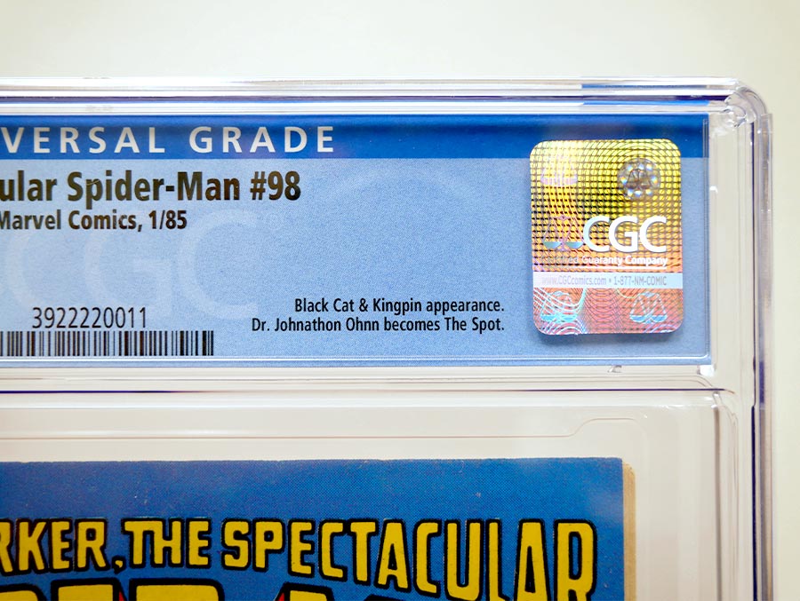 Spectacular Spider-Man #98 Cover B Newsstand Edition CGC 8.0