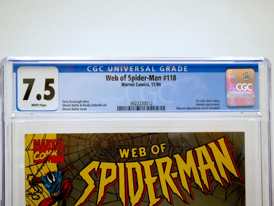 Web Of Spider-Man #118 Cover C 1st Ptg CGC 7.5