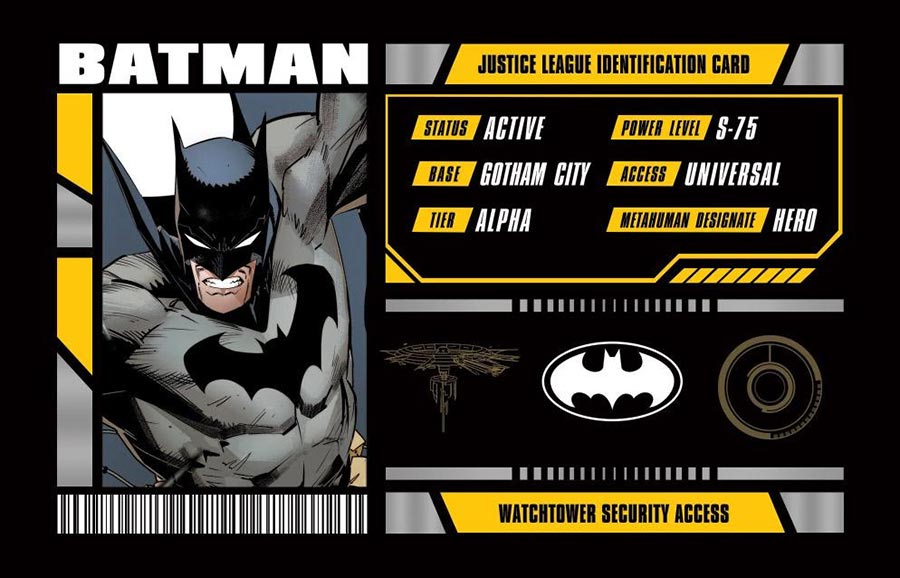 Justice League Membership Card Set (5 Cards)