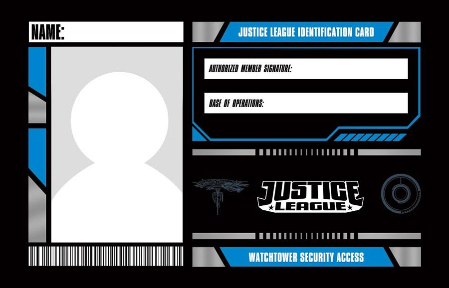 Justice League Membership Card Set (5 Cards)