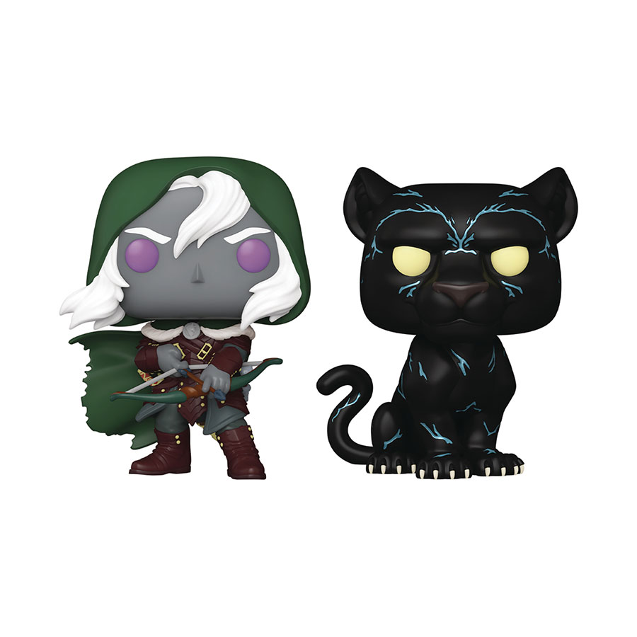 POP Games Dungeons & Dragons Drizzt Do Urden & Guenhwyvar 2-Pack Vinyl Figure