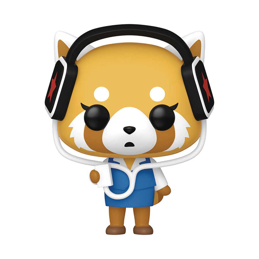 POP Sanrio Aggretsuko With Headphones Vinyl Figure
