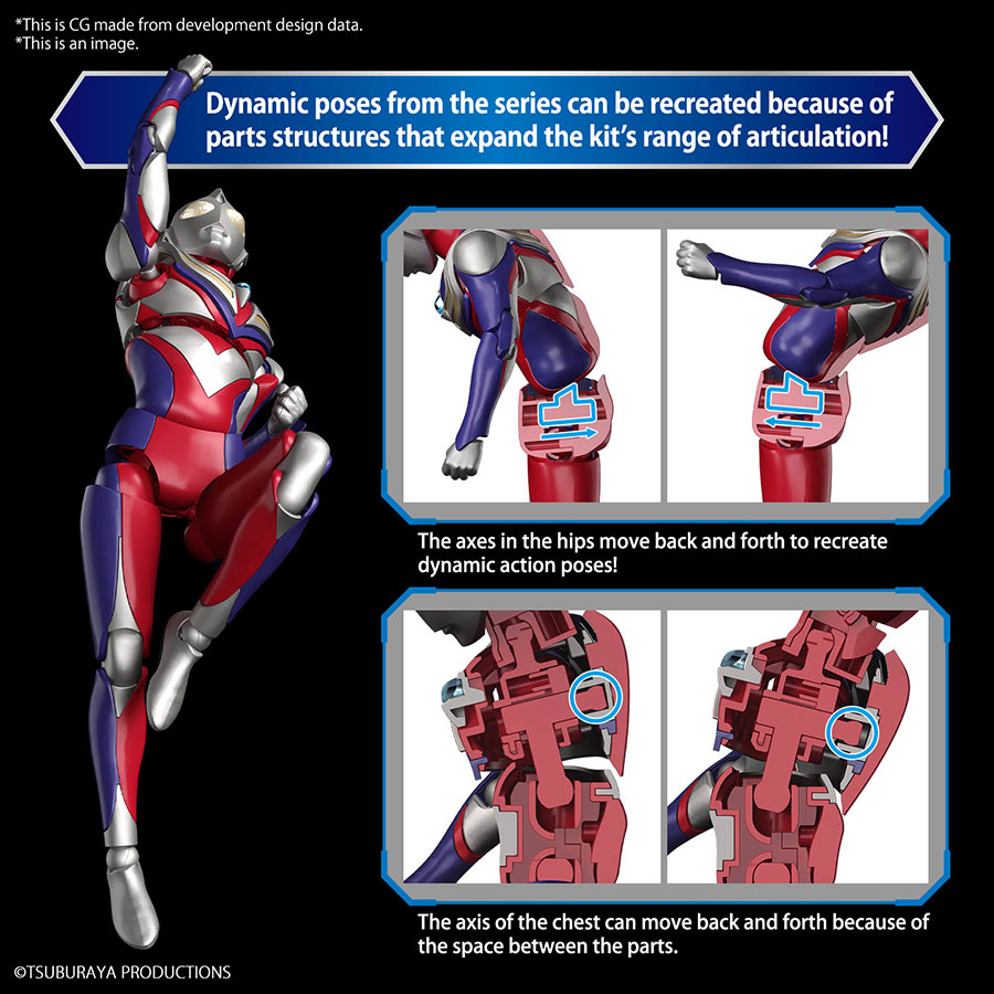 Ultraman Figure-Rise Standard Kit - Ultraman Tiga Multi Type
