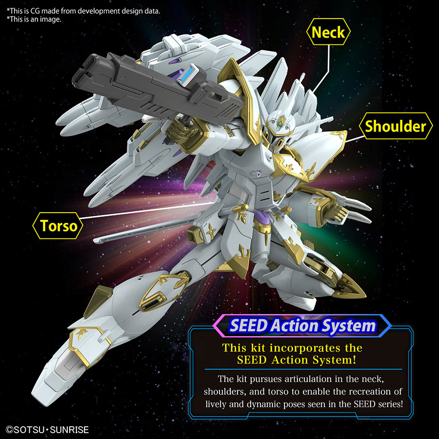 Gundam High Grade Universal Century 1/144 Kit #257 - Cosmic Era - Black Knight Squad Cal-re.A