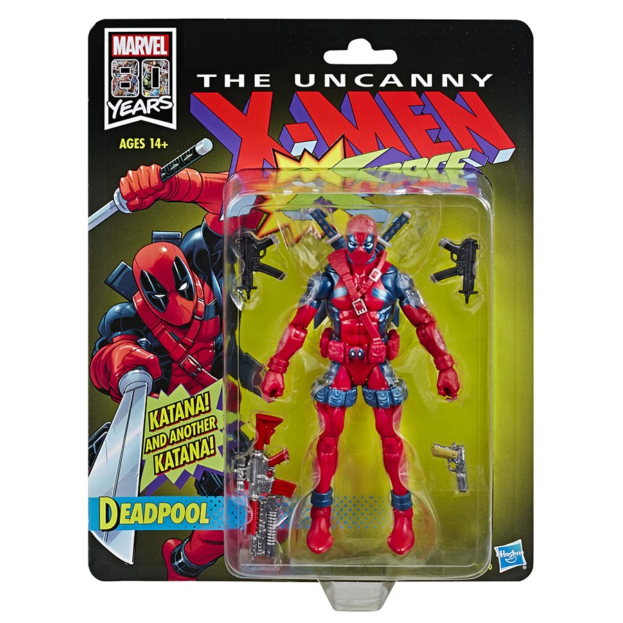 Marvel Legends 80th Anniversary X-Force Deadpool 6-Inch Deluxe Action Figure Re-Run Version
