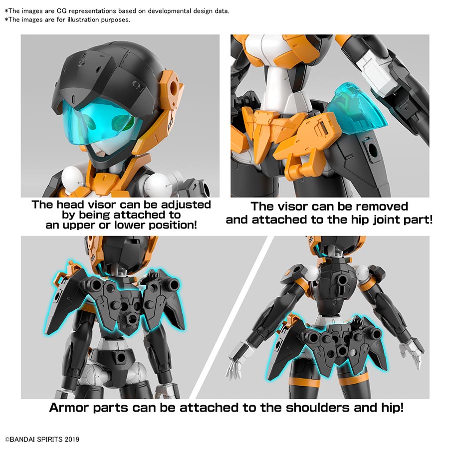 30 Minutes Missions 1/144 Kit #65 EXM-H15D Acerby (Type-D)