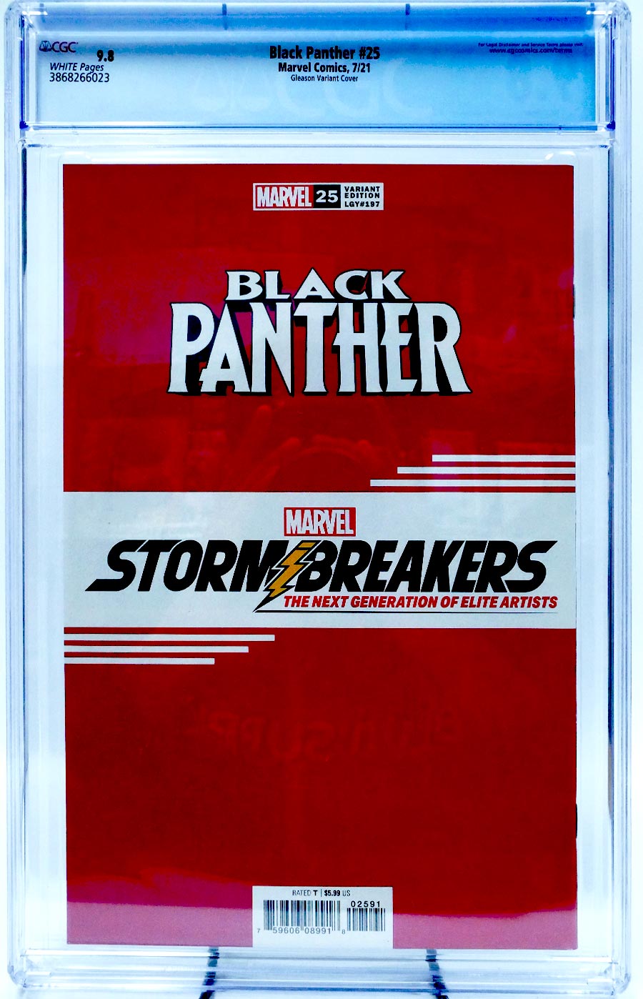 Black Panther Vol 7 #25 Cover O Variant Patrick Gleason Stormbreakers Cover CGC 9.8