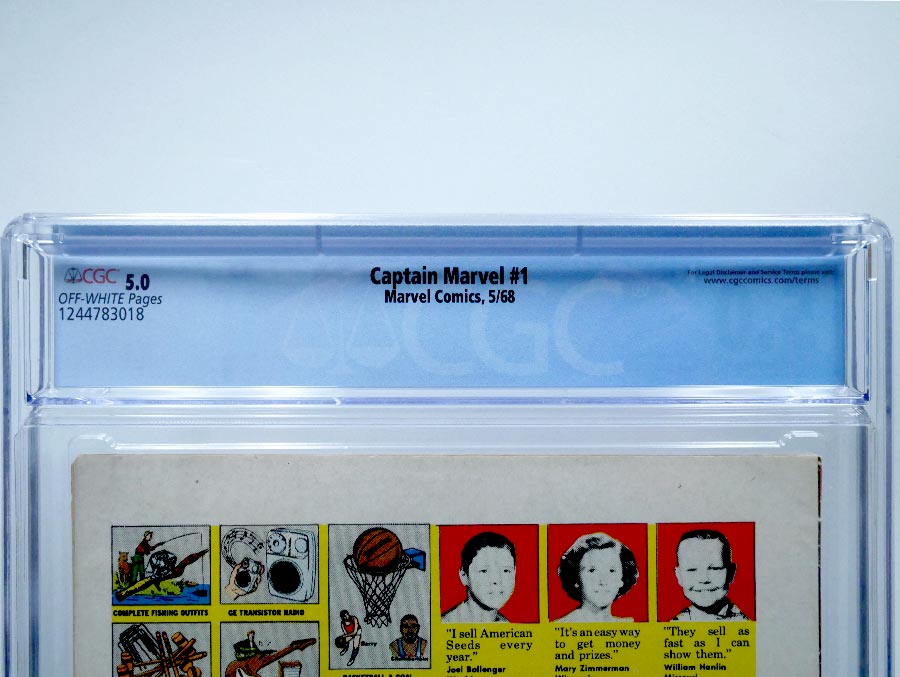 Captain Marvel Vol 1 #1 Cover B CGC 5.0