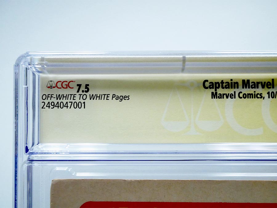 Captain Marvel Vol 1 #17 Cover B CGC Signature Series 7.5 Signed by Roy Thomas
