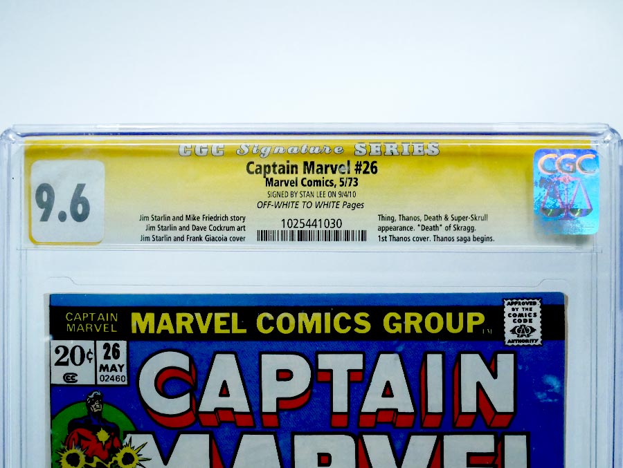 Captain Marvel Vol 1 #26 Cover B CGC Signature Series 9.6 Signed by Stan Lee