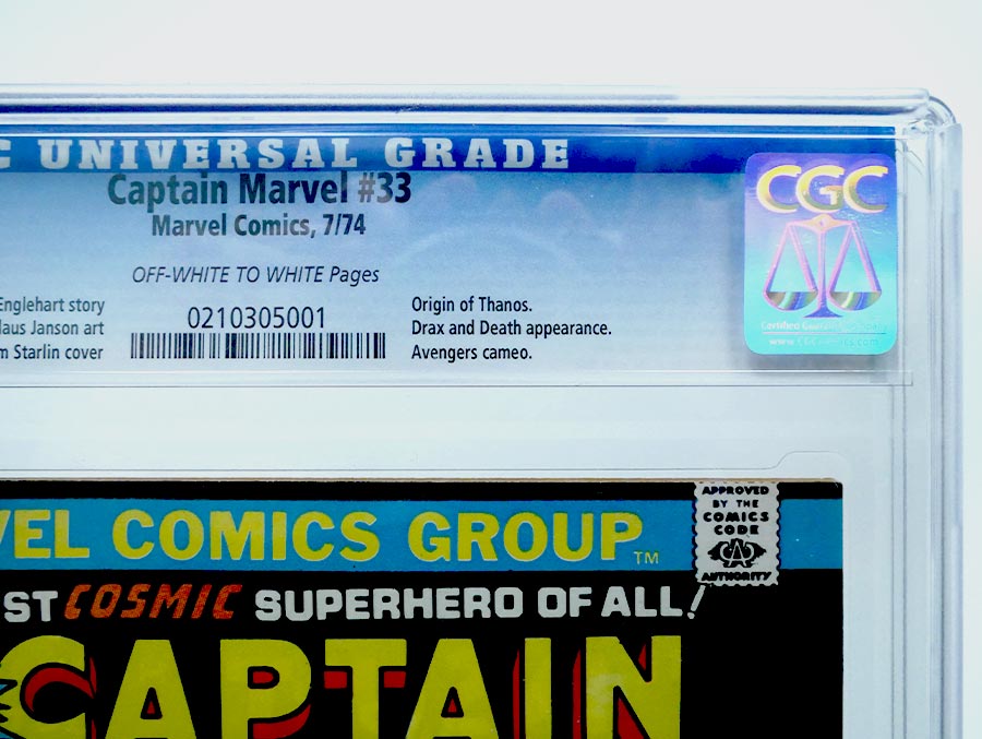 Captain Marvel Vol 1 #33 Cover B CGC 9.6