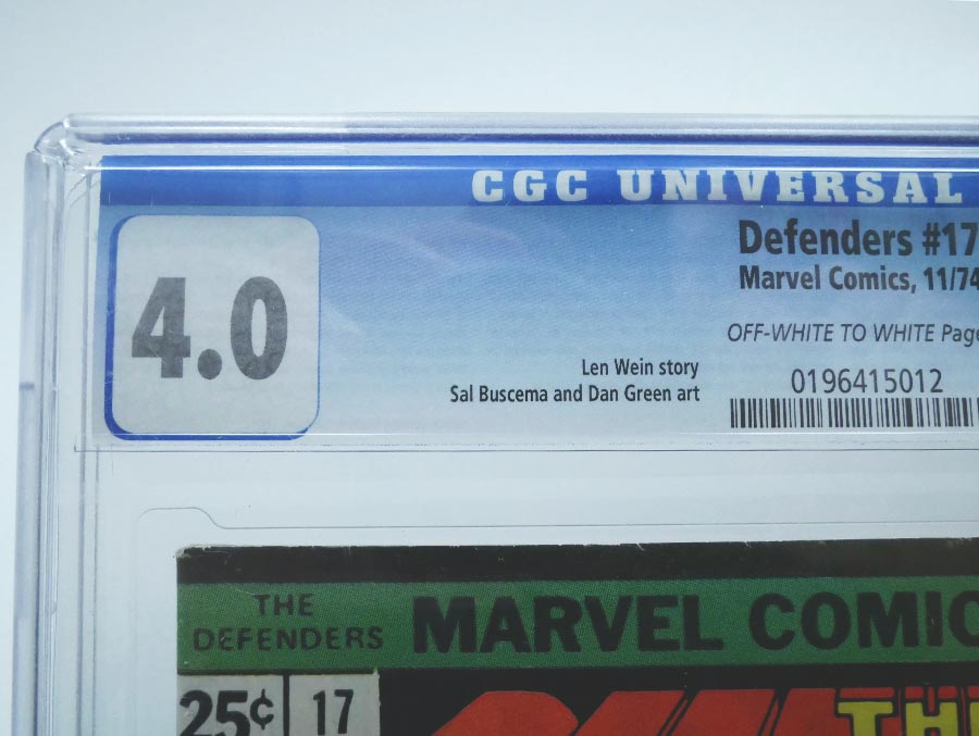 Defenders #17 Cover B CGC 4.0