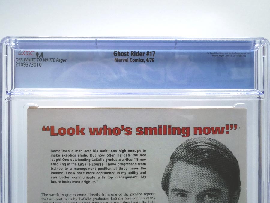 Ghost Rider #17 Cover C Regular 25-Cent Edition CGC 9.4