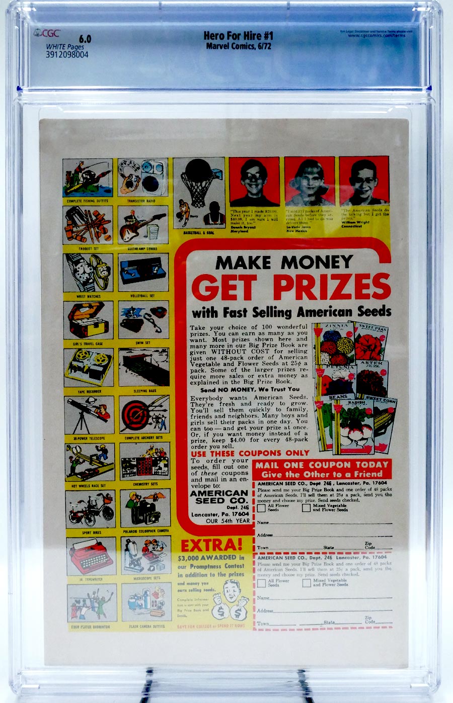 Hero For Hire #1 Cover D 1st Ptg CGC 6.0