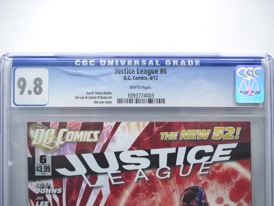 Justice League Vol 2 #6 Cover G 1st Ptg Regular Jim Lee Cover CGC 9.8