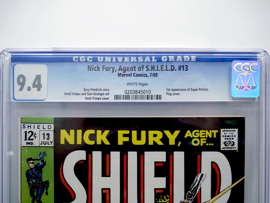 Nick Fury Agent Of SHIELD #13 Cover B CGC 9.4