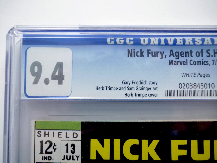 Nick Fury Agent Of SHIELD #13 Cover B CGC 9.4