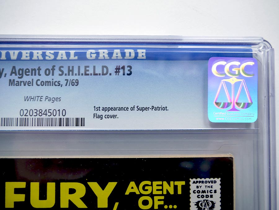 Nick Fury Agent Of SHIELD #13 Cover B CGC 9.4